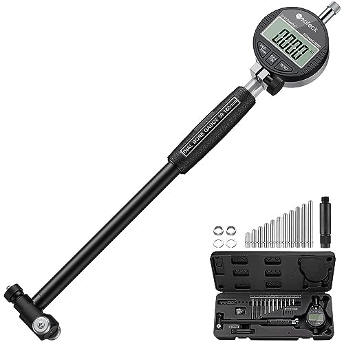 Neoteck Bore Gauge Set Digital Indicator Dial Bore Gauge (2-6"/0.0005") Black 2-6 inch