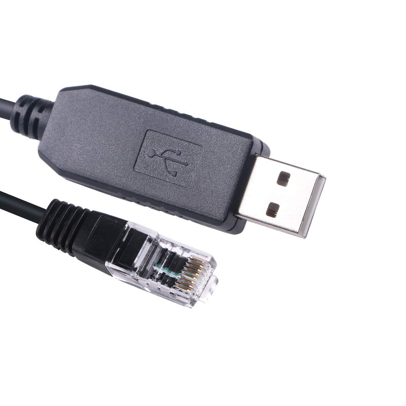 Green-utech Skywatcher Goto Upgrade Control EQMOD Cable Telescope ASCOM for HEQ5pro AZEQ5 AZEQ6 EQ6-R Asiair Synscan Goto USB to RJ45 Cable (16FT, Mount with RJ45F) 16FT
