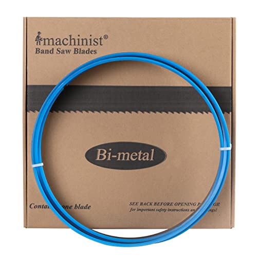 Imachinist S1201610 120" Long, 1" Wide, 6/10TPI M42 Bi-Metal Bandsaw Blades