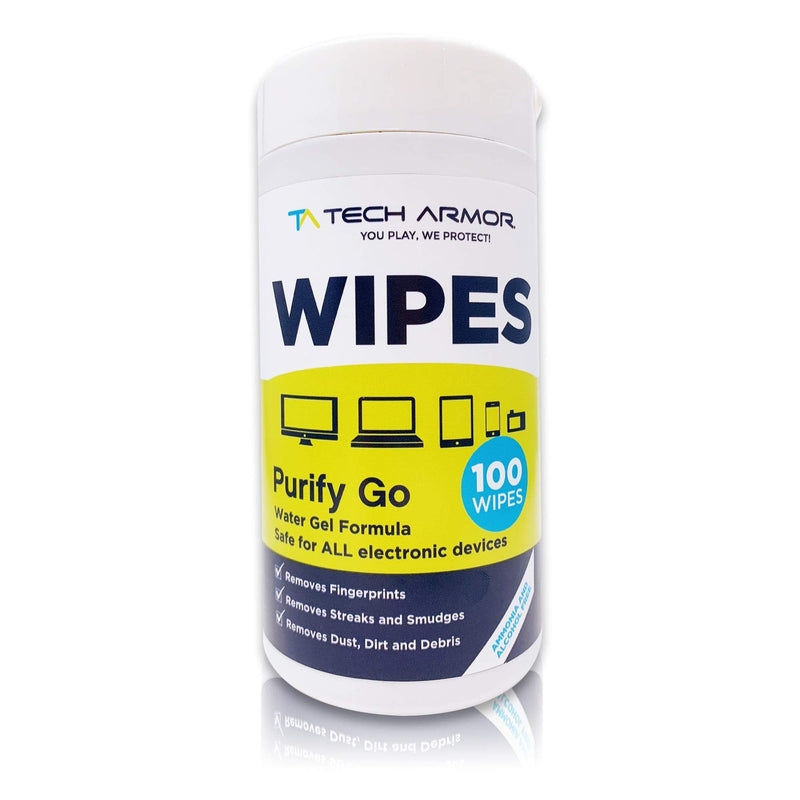 Tech Armor Cleaning Wipes - Screen Wipes for TV Screen, Computer Screen, for Laptop, Phone, Ipad - Computer Electronic kit - 100 Wipes