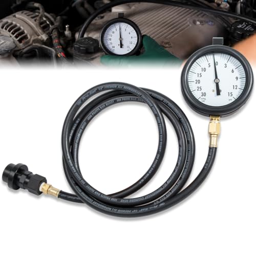 Bonbo TU-32-6 Diesel Fuel Pressure Test Gauge for GM 6.6 L Duramax Engines, Complete Gauge Kit with 6ft Hose & Quick Coupler