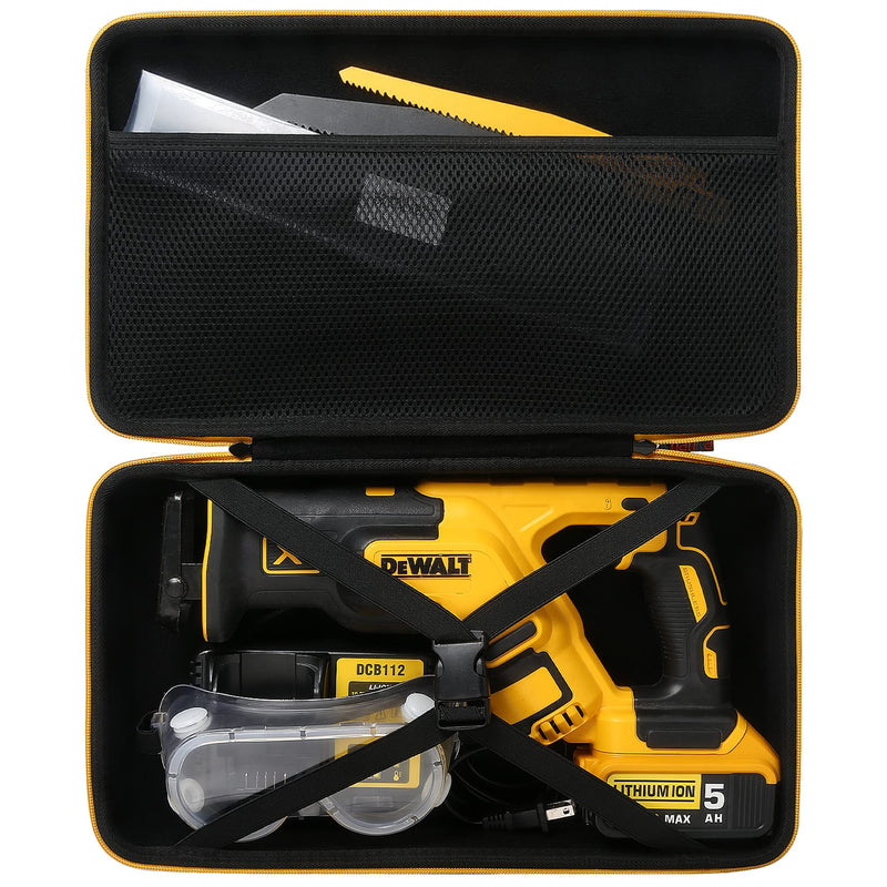 khanka Hard Storage Case Replacement for DEWALT 20V MAX XR Reciprocating Saw (DCS367B / DCS387B), 20V Max XR Rotary Hammer Drill (DCH133B / DCH263B), Case Only DCS367B/DCS387B Hammer Drill