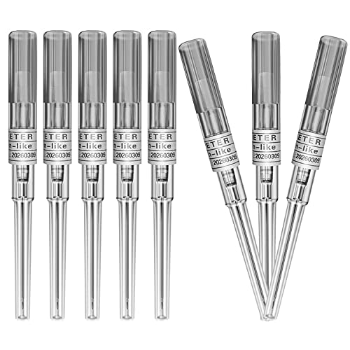 s Piercing Needles 16 g, 50 Pieces Ear Nose Piercing Needles IV Catheter Needles Ear Nose Piercing Needle (16G) 16g