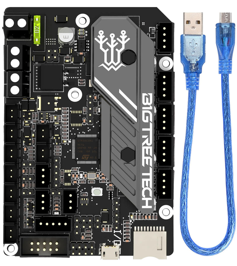 BIGTREETECH SKR Mini E3 V3.0 32Bit Control Board with TMC2209 UART Stepper Driver New Upgrade 3D Printer Silent Board for Ender 3, Ender3 Pro, Ender-3 V2 3D Printer SKR Mini E3 V3 ONLY