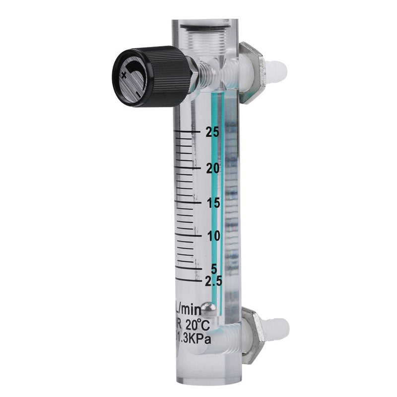 Oumefar Gas Flow Meter Flow Meter 2.5-25LPM Flow Meter with Control Valve for Oxygen-Air Gas, 色