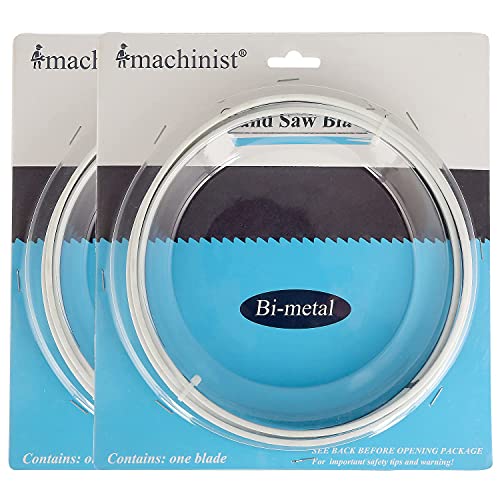 Imachinist 64-1/2" Long, 1/2" Wide, 14TPI and 6/10TPI Bi-Metal Bandsaw Blade M42 Grade for Cutting Soft Metal