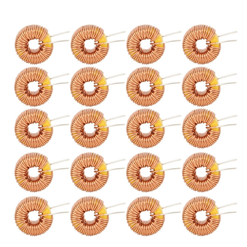 20pcs Toroid Magnetic Inductor Wire High Quality Copper Coil for PCB 100UH 0.6mm