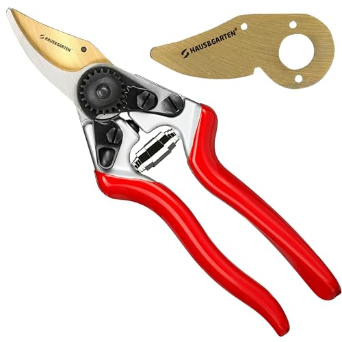Haus & Garten PrecisionPRO Titanium Bypass Pruning Shears and Replacement Blade Bundle