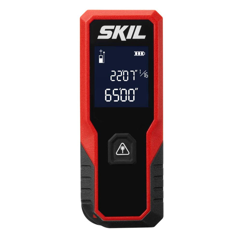 Skil 65ft. Compact Laser Distance Measurer with Wheel Measuring Mode, Backlit LCD Display, Carry Bag and battery Included - ME9821-00 65ft. Laser Measurer