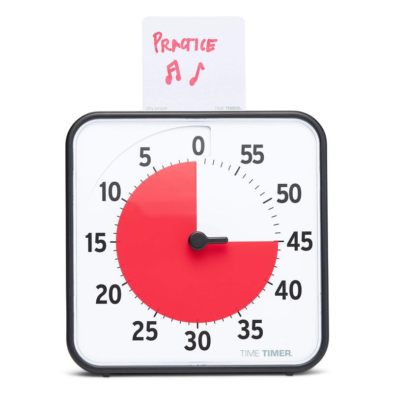 TIME TIMER 8 inch Visual Timer - 60 Minute Desk Countdown Clock with Dry Erase Activity Card, Also Magnetic - for Kids Classroom, Homeschooling Study Tool, Task Reminder, Home and Kitchen Timer Educator Edition