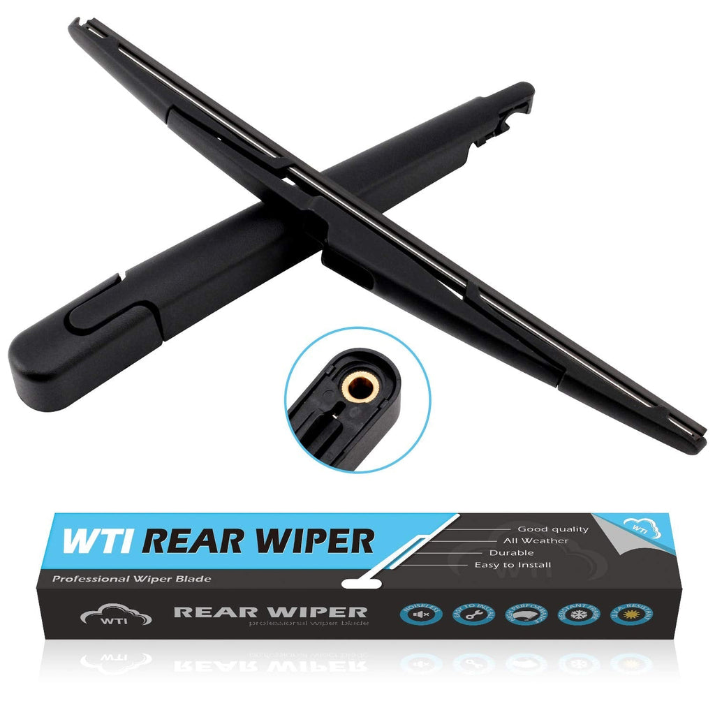 WTI Rear Wiper Arm Blade Set Compatible With Hyundai Santa Fe 2013-2017 SUV Rear Windshield Window Wiper Kits Assembly New Replacement Accessories Parts Fit 98811B8000