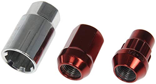 Dorman 713-275E Red Acorn Wheel Nut Lock Set