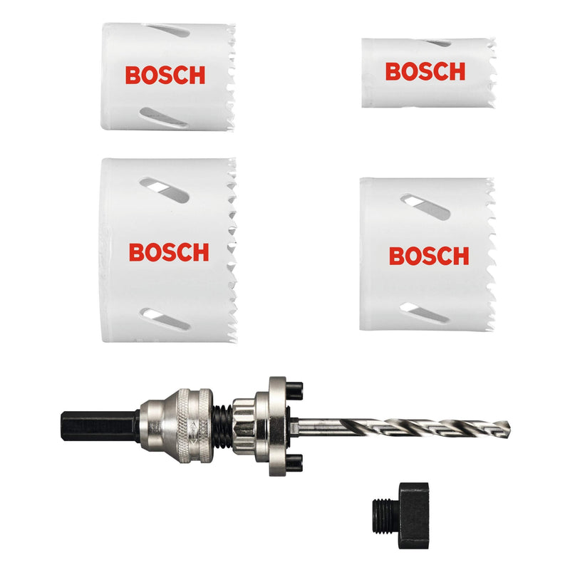 BOSCH HBSLKIT 7 pc. SpinLOCK Universal Hole Saw Kit Assorted 7-Piece