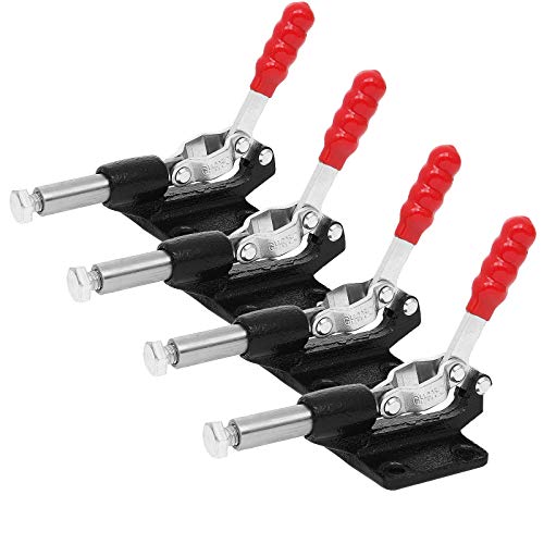 4 PCS Push Pull Adjustable Toggle Clamp, Quick Release Hand Tool for Woodworking, 500Lbs Holding Capacity Toggle Latch, GH-305C Stroke Clamp for Welding, 32MM Gh305c