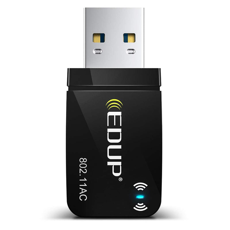 1300Mbps USB 3.0 Wireless WiFi Adapter for PC, USB Wi-Fi Dongle AC Mini Network Adapters 802.11ac 2.4GHz/5GHz Built-in Antenna for Windows 11/10/7/8/8.1/XP Mac OS 10.15 and Below EP1689