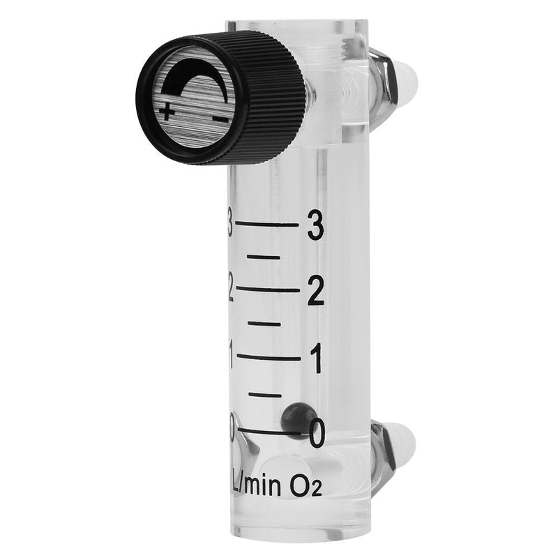 Gas Flow Meter, Oxygen Flowmeter Flow Meter 0-3LPM Flow Meter with Control Valve for Oxygen/Air/Gas