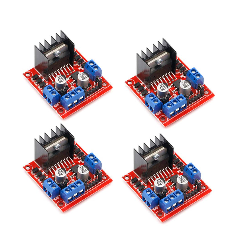 Mini Stepper Motor Drive Controller Board Module L298N Double H Bridge DC Stepper for Arduino Smart Car Robot 4pcs