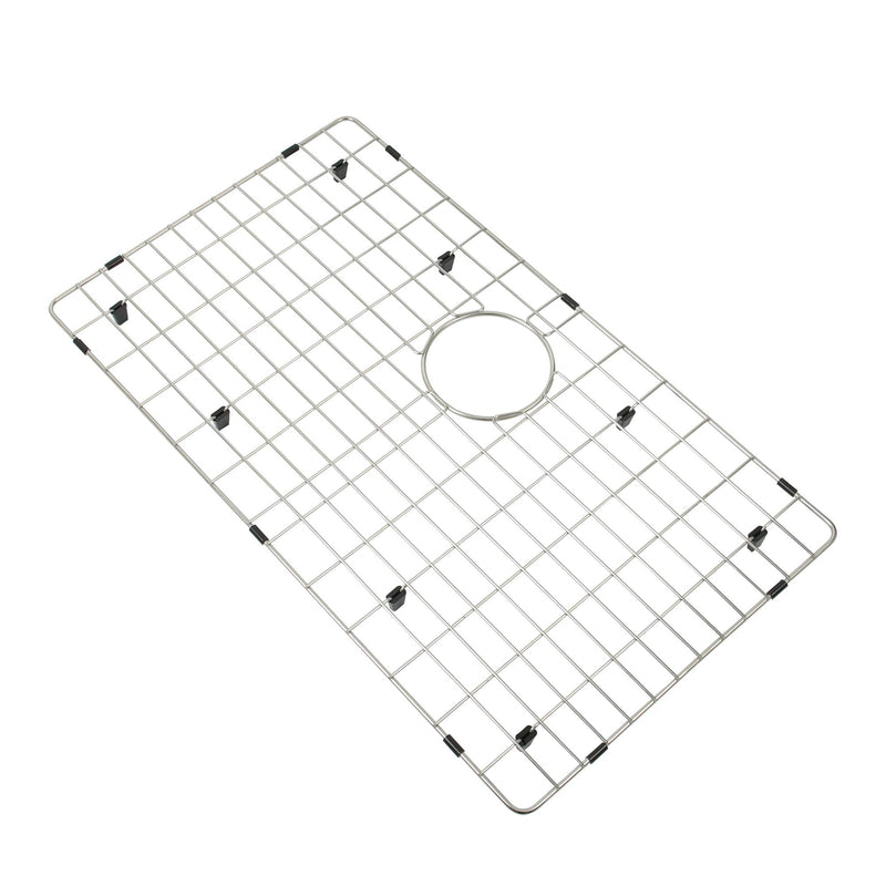 LQS Stainless Steel Sink Protectors, Kitchen Sinks Grid with Center Drain Hole for Single Bowl, Sink Protector, Kitchen Sinks Grate, Sink Bottom Grid (27 7/8" x 15 15/16") 27 7/8" x 15 15/16"