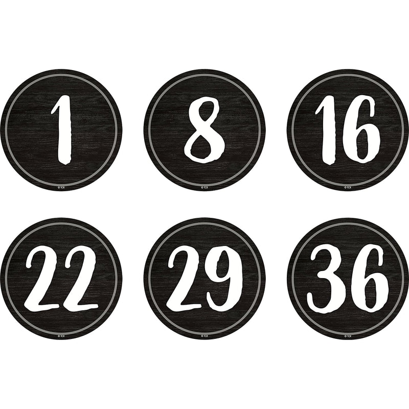 Teacher Created Resources Spot On Floor Markers: Modern Farmhouse Numbers 1-36 - 4'' (TCR77531) Modern Farmhouse Numbers 1–36 - 4"