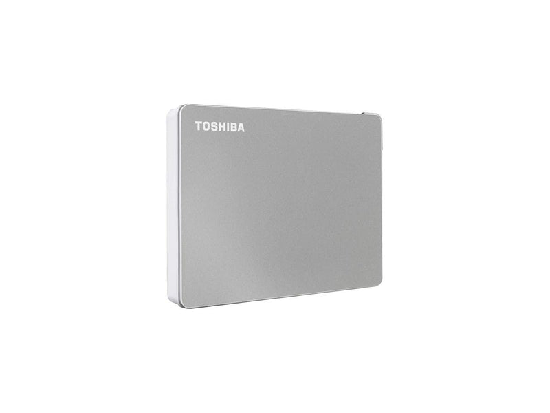 Toshiba Canvio Flex 2TB Portable External Hard Drive USB-C USB 3.0, Silver for PC, Mac, & Tablet - HDTX120XSCAA USB-C & USB 3.0