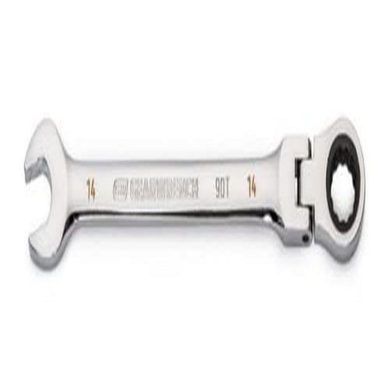 GEARWRENCH 14mm 4 Degree Swing Arch 12 Point Flex Head Ratcheting Combination Wrench - 86714