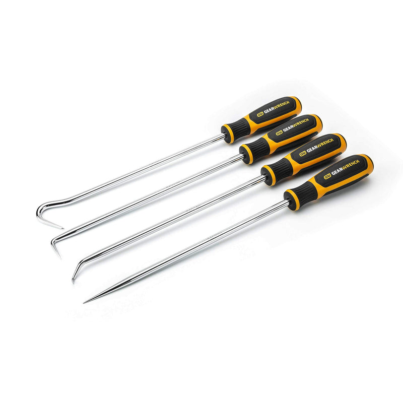 GEARWRENCH 4 Pc. Heavy-Duty Long Hook & Pick Set - 84020H 4 Pc. Heavy-Duty Set