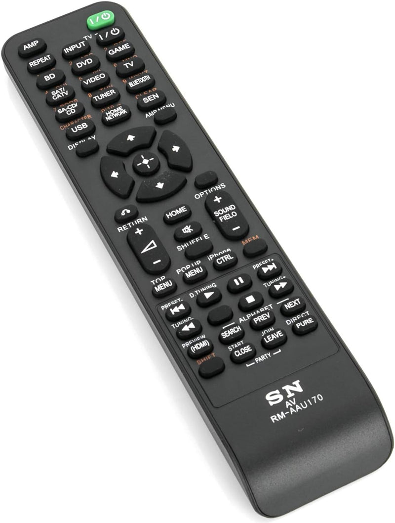 Replaced Remote Control Compatible for Sony STRDH540 RM-AAU170 1-492-051-11 RMAAU169 STR-DH540 Audio/Video AV Receiver Home Theater System