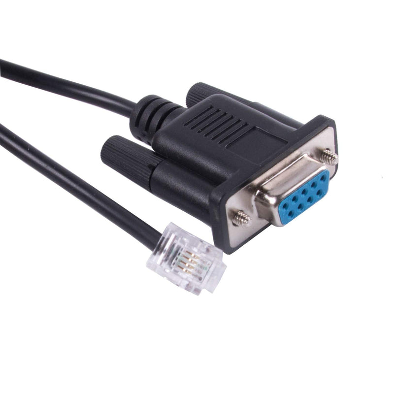 DB9 to RJ11 RJ12 Cable for Skywatcher EQ6 EQ5 HEQ5 EQMOD ASCOM PC to Connect The Synscan HC Upgrade (6ft/180cm, DB9 to RJ11/6p4c) 6ft/180cm