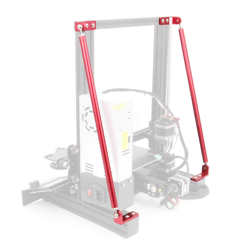 Upgrade Red Supporting Rod Set for Creality 3D Printer Ender 3/Ender 3 pro/Ender 3 V2 (220x220x250 mm) 365mm
