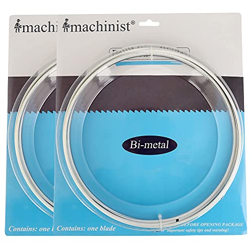 Imachinist 93-1/2" Long, 1/2" Wide, 0.025" Thick, 14TPI Bi-Metal Bandsaw Blade for Cutting Soft Metal and Stainless Steel SS