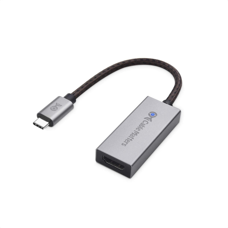 Cable Matters 48Gbps USB C to HDMI Adapter Supporting 4K 120Hz and 8K HDR - Thunderbolt 3 and Thunderbolt 4 Port Compatible - Maximum Supported Resolution on Any Mac via This Adapter is 4K@60Hz