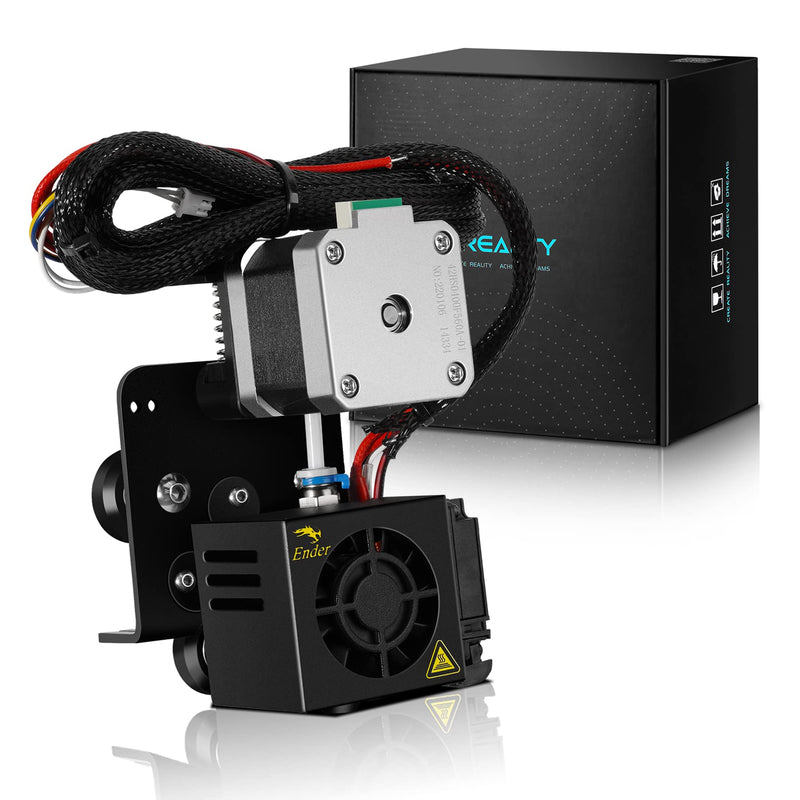 Creality Direct Drive Extruder Upgrade Kit for Ender-3 / Ender-3 Pro, Full Assembled of MK8 Extruder, Hotend, 42-40 Stepper Motor, Fan, V-Slot Wheels Carriage, Cables