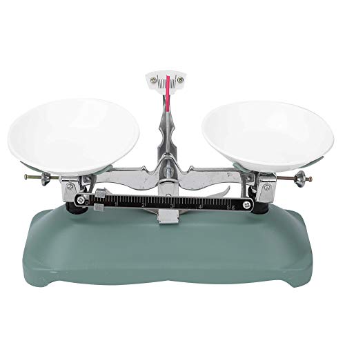 Fdit Mechanical Scales Double Tub Scales Tray Table Scales for Laboratory Lessons Physics Accessories Various Weights (100 g) 100G