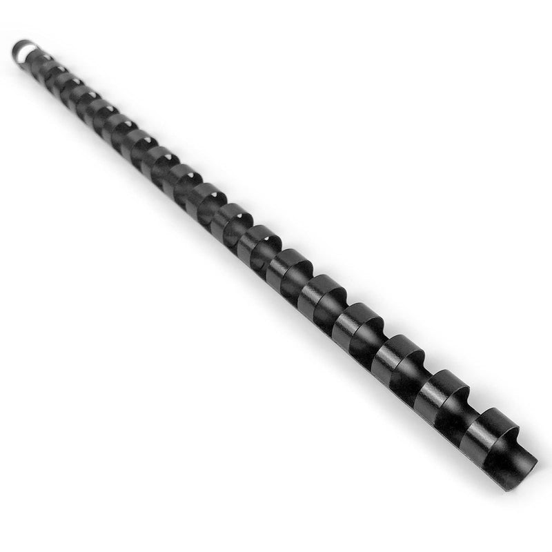 HOUYEE 1/2 Inch Plastic Binding Comb 19 Ring, 90 Sheet Capacity, Letter Size Black Comb Binding Spines (200 Pack) 1/2" ( 90 sheet capacity)