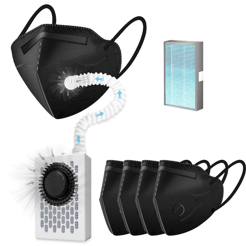 Electric Maskes with Fan,Fresh Air System,Breathe easily