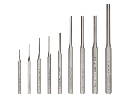 TEKTON Pin Punch Set, 9-Piece | PNC92001 9-Piece (1/16-3/8 in.)