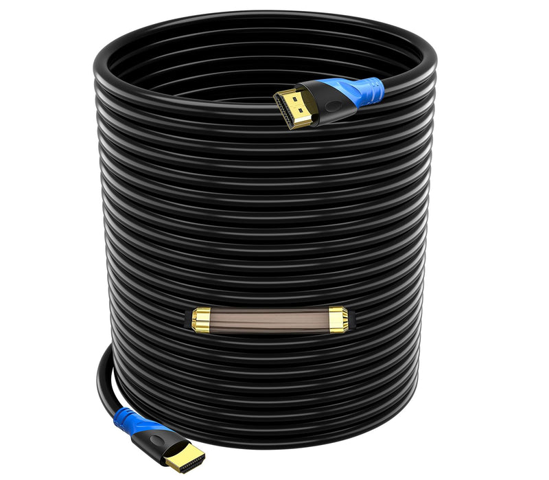 4K HDMI 100 FT Cable (HDMI 2.0,18Gbps) Ultra High Speed Gold Plated Connectors,Ethernet HDMI Cord, 4K@60HZ 2K 1080P 3D ARC Compatible with UHD TV Monitor Laptop Xbox PS4/PS5 ect(30m) 100FT