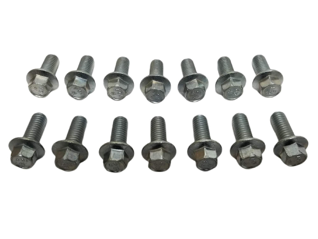 Metric 14pc Differential Cover Bolt Kit M8-1.25x20MM Flange Bolts Compatible with 1998-Current Chevrolet GMC Silverado Sierra Tahoe Suburban 10-Bolt 14-Bolt Rear Ends Metric Threads Dodge Ram