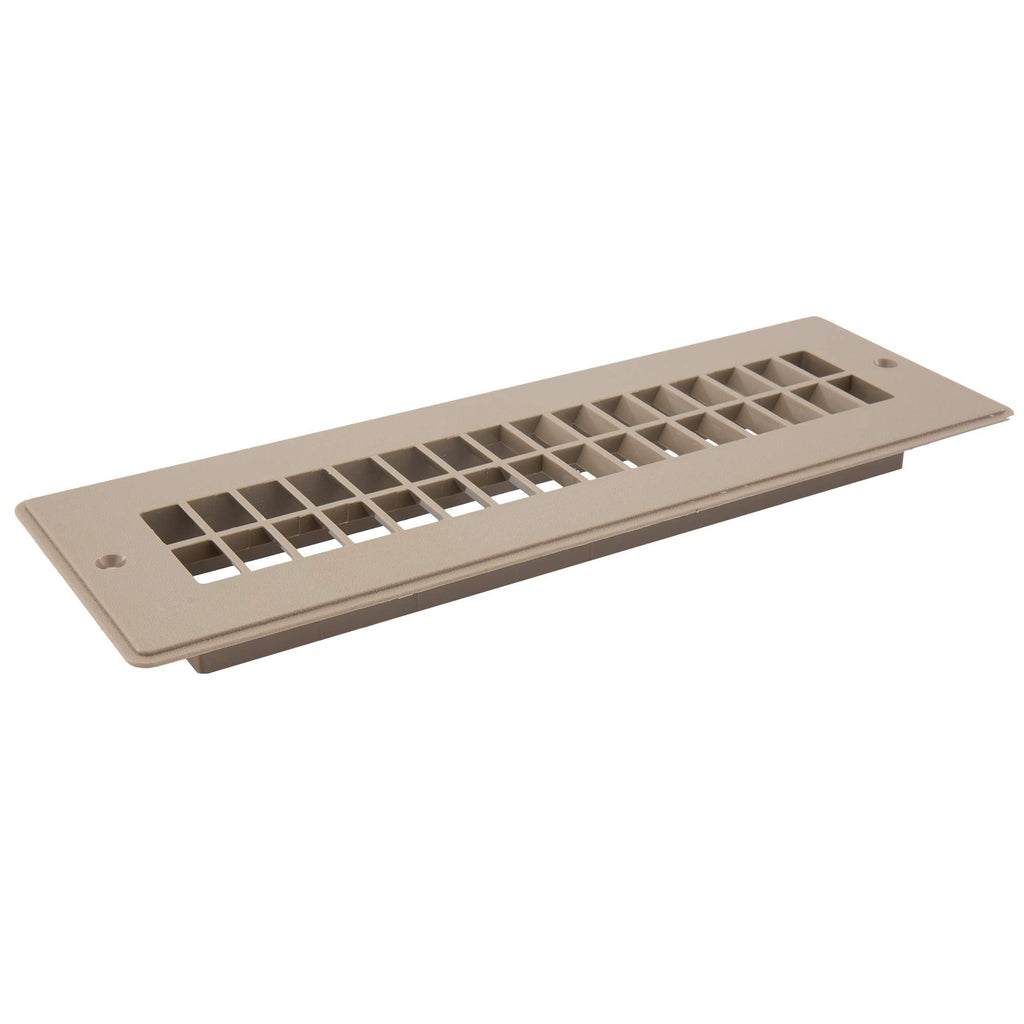 RecPro RV Floor Register | RV Stationary Vent Cover | 2-1/4" x 10-1/8" Insert | Undampered Duct (Beige) Beige