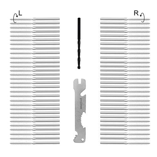 60‑Pack 316 Stainless Steel Swage Lag Screws for 1/8" Wire Rope