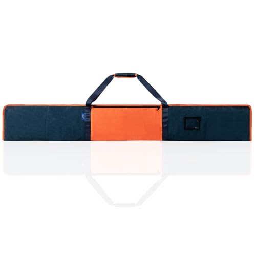 Premium Guide Rail Bag, Double Side Track Saw Bag, Protective Carrying Case for 55-60 Inch Guide Rail Tracks Blue