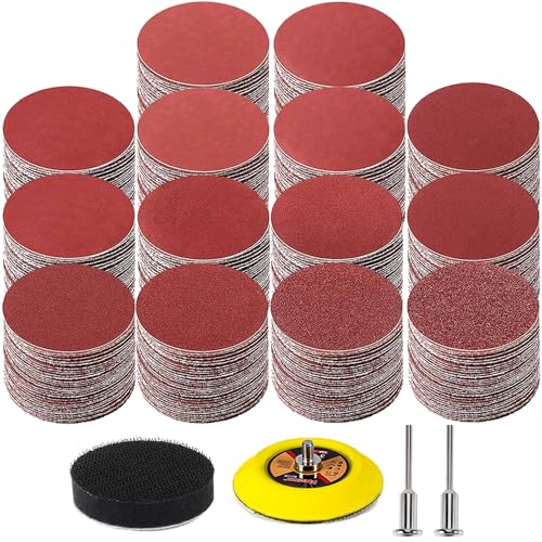 320PCS 40-2000 Grit Assortment 3 Inch Sanding Discs Attachment 3 inch - 40-2000 grit