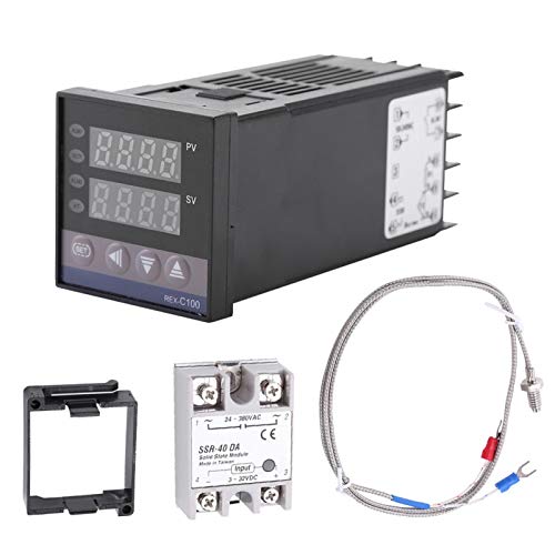 REX-C100 PID Temperature Controller 0~1300 Alarm REX-C100 Digital LED PID Temperature Controller Kits AC110V-240V