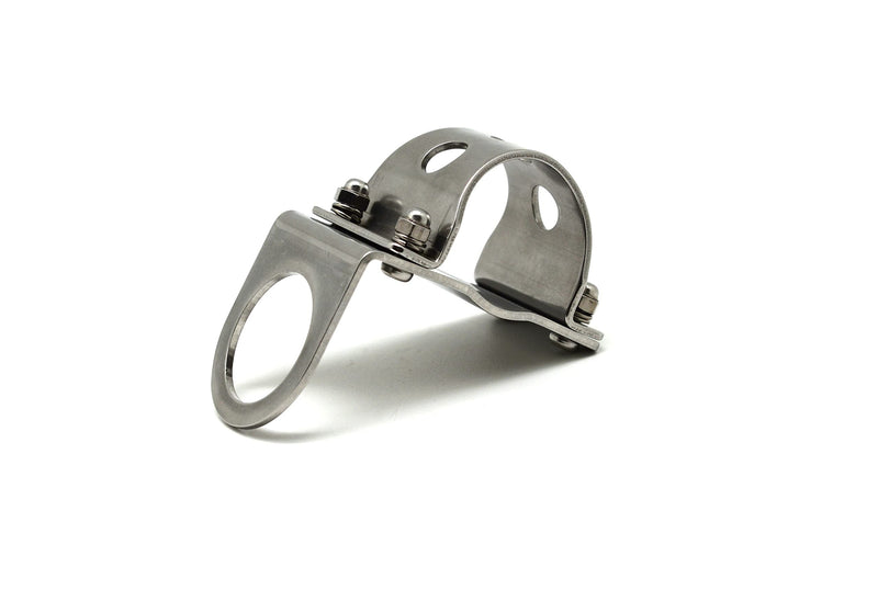 Cliff Top 1.25" (31.75mm) Motorcycle Handlebar Mounting Bracket (Silver)