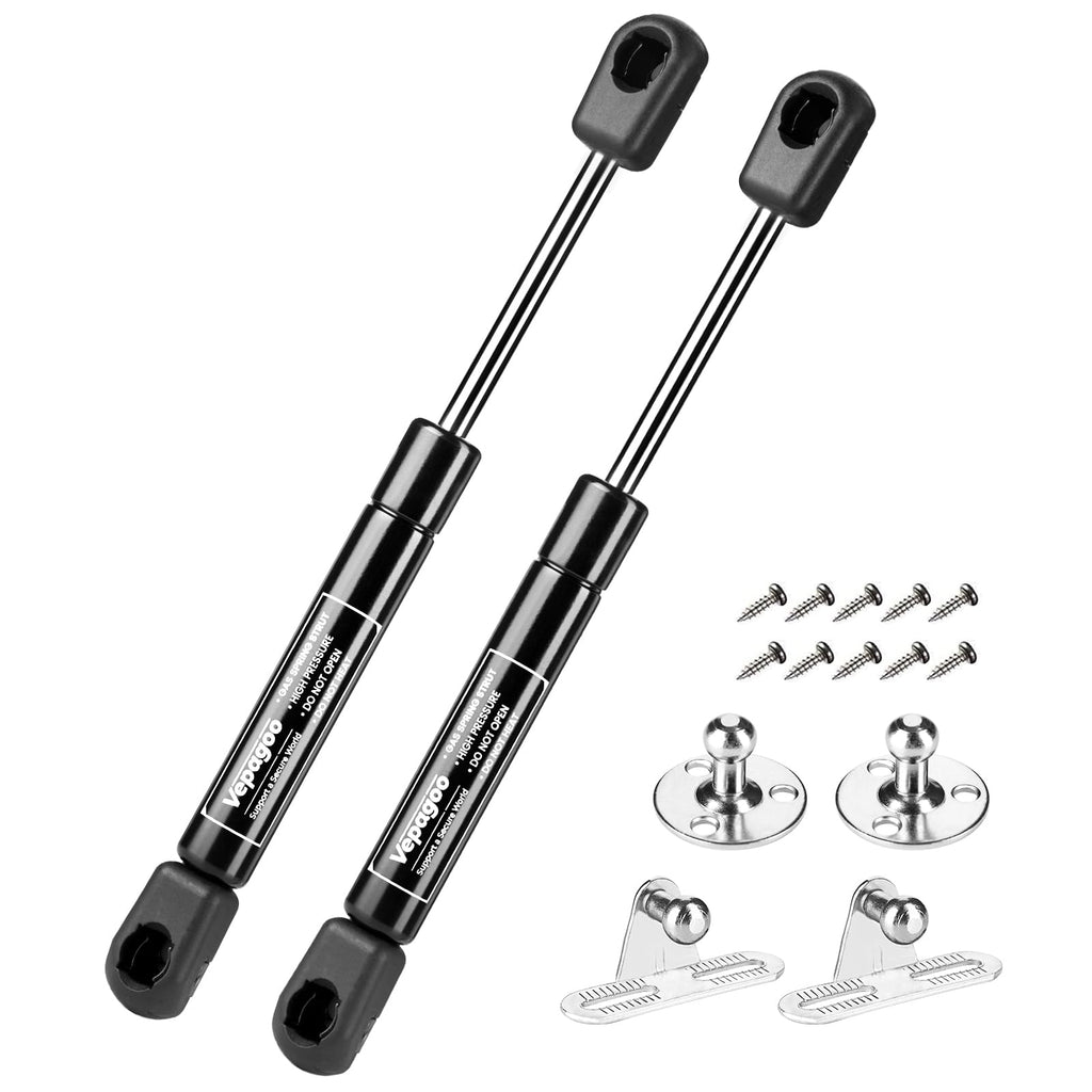 Vepagoo 7 inch 18LB/80N Gas Strut Gas Shock Spring Lid Support for RV Cabinet Door Truck Tool Box Boat Sentry Gun Safe, Set of 2