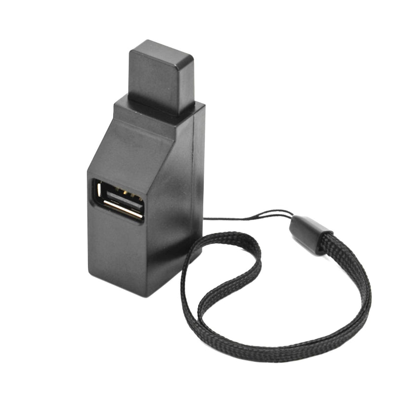 Mini USB Hub, 3 Port 3.0 USB Hub High Speed Splitter Plug and Play, USB Splitter Adapter Portable for PC, Laptop - Black