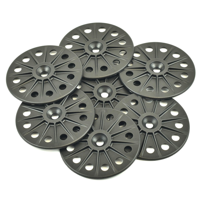 Load Spreading 60mm Polypropylene washers for Fixing and Supporting All Types of Soft to Medium Insulation Panels and Sheets - 200PCS 200