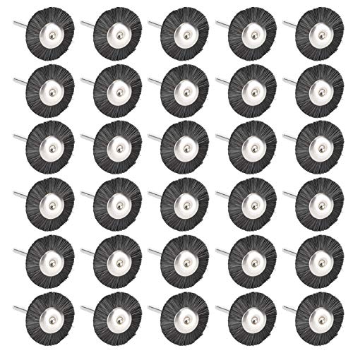 Pack of 30 Wire Brushes Wire Brush Set Polishing Cleaning Rotary Tool for Drill Rotating Tools [#3] Wire Brushes #3