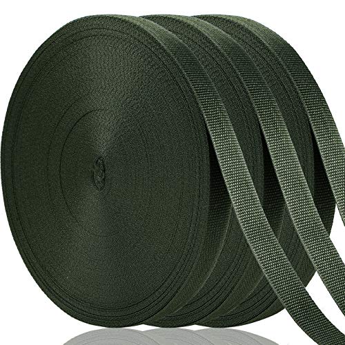 Shappy Tree Tie Strap Garden Webbing Strap Garden Plant Supports Tree Tie Staking and Guying for Outdoor Use, Plant Supports, Grafting, Straightening Supplies(Dark Green,443 Feet x 1 Inch) 443 Feet x 1 Inch Dark Green