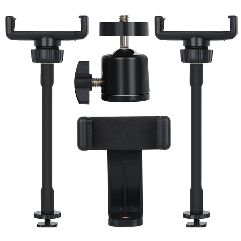 Hot Shoe Mount Adapter, 18 inch Ring Light Accessories, 1/4" Mini Ball Head Ring Light Adapter for Cameras, Camcorders, Smartphone, Gopro, LED Video Light
